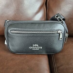 COACH Elias Pebbled Leather Belt Bag No. CJ507